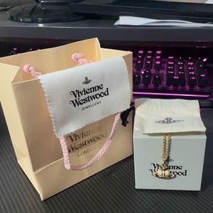 Pink Vivienne Westwood Heart Necklace